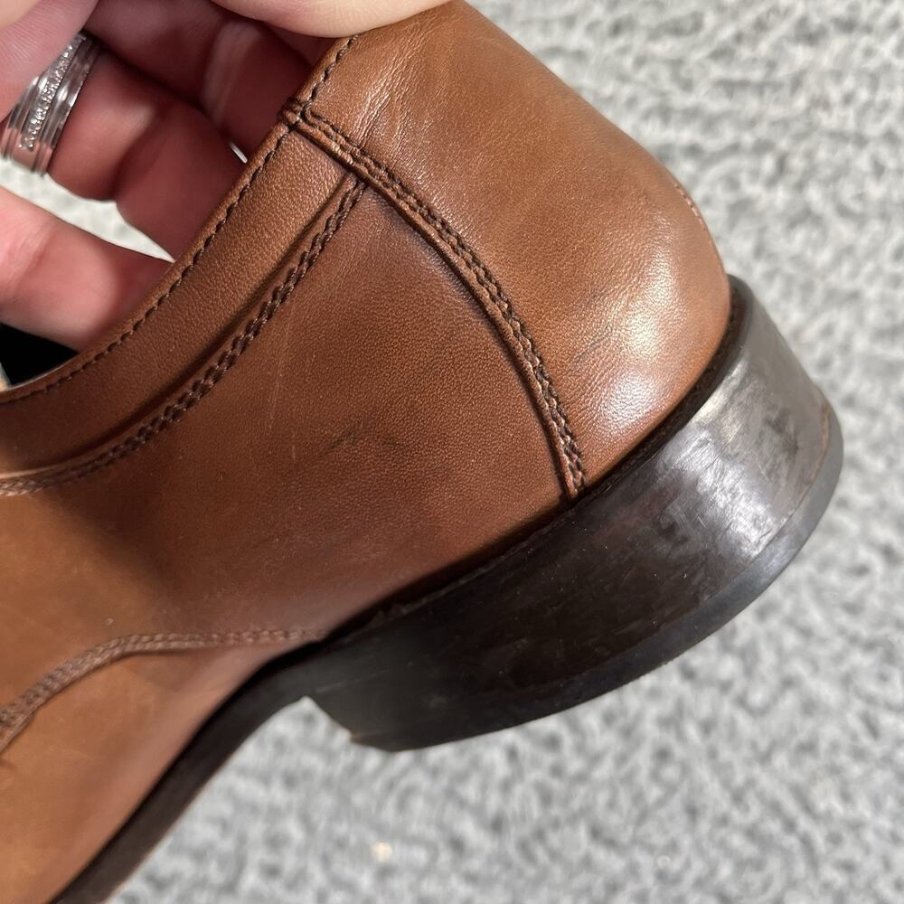 J Murphy by Johnston & Murphy Stanton Cap Toe Leather Dress Shoes Brown Mens 11M - Picture 6 of 9